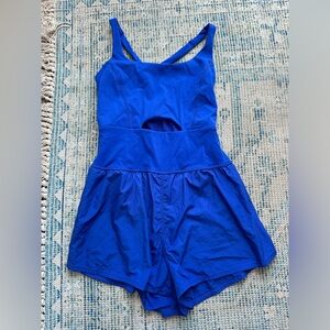 Free people Runsie, size small Royal Blue
